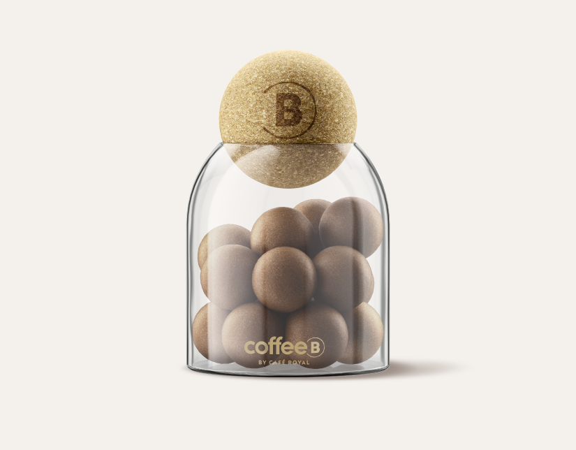 CoffeeB Distributeur de boules de café en verre